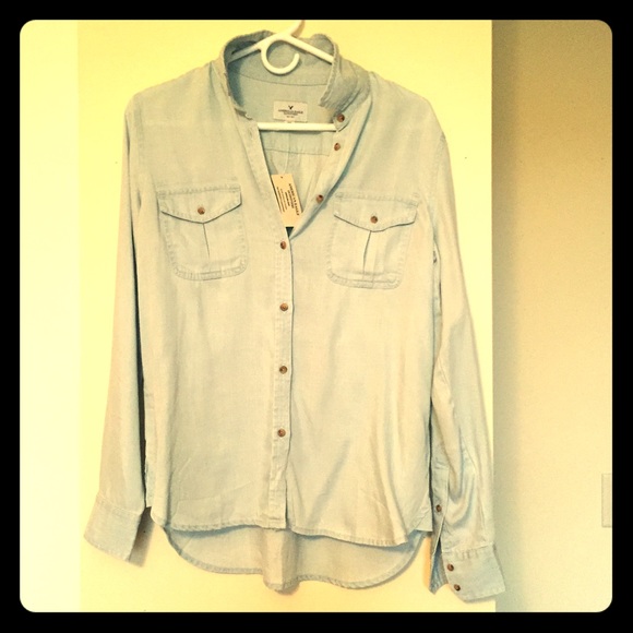 NWT AE Denim shirt