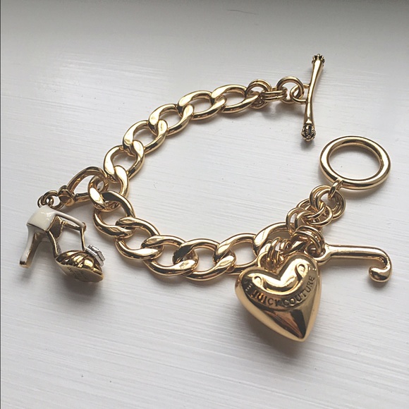 Juicy Couture Gold Charm Bracelet