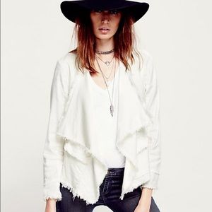 Free People linen blazer