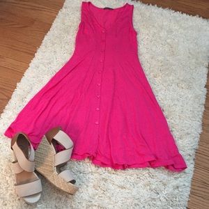 EXP - Gillori Pink fit And Flare Full Dress