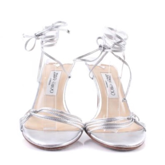Jimmy Choo Silver Sandals