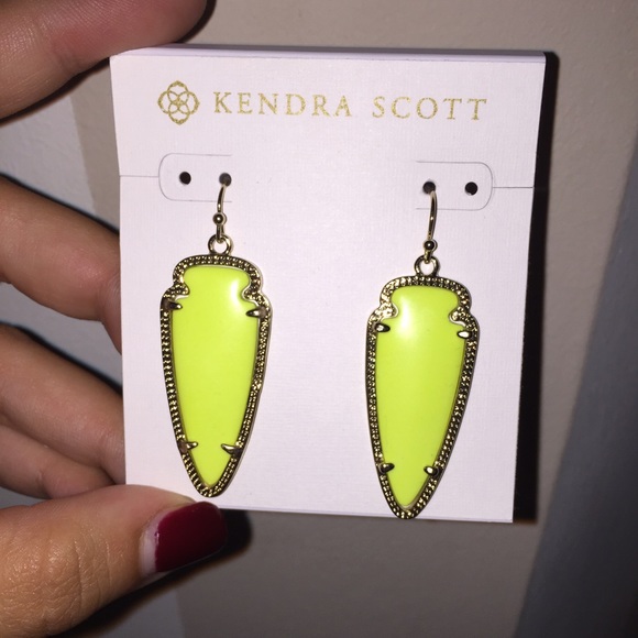 Kendra Scott Neon Yellow Sky Earrings
