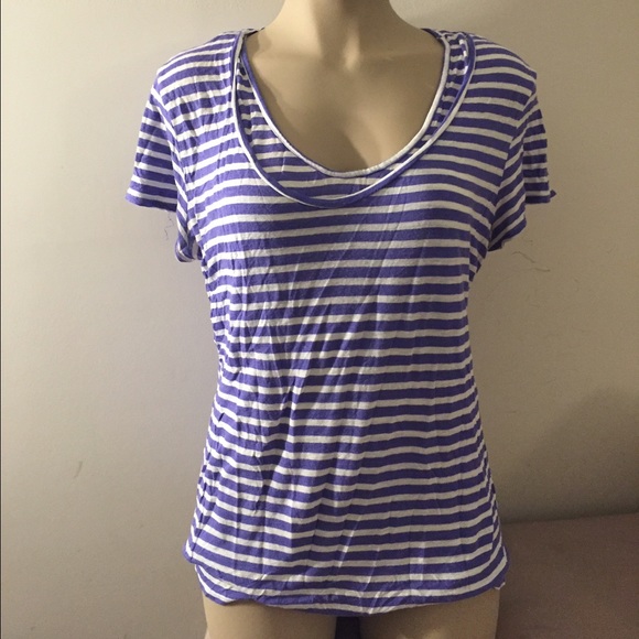 Banana Republic striped tee size large