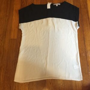 Black and White Banana Republic Blouse