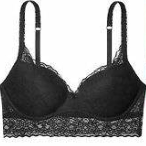 ❗️Last 2❗️PINK VS Black Lace Push Up Bralette - Picture 3 of 3