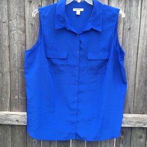 Royal Blue Old Navo Tunic Blouse