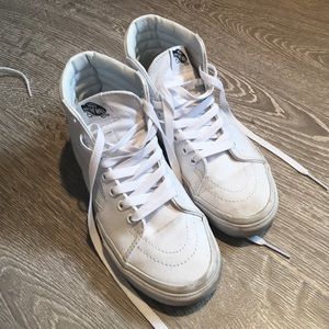 Sk8 Hi White Vans