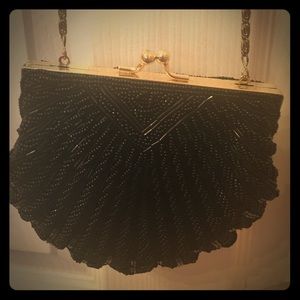 Black party clutch
