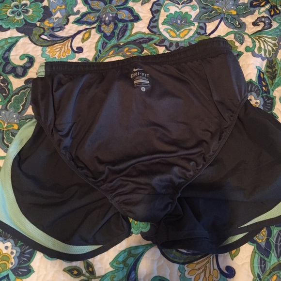 Nike shorts.  Grayish/mint colored. Barely worn. - Picture 2 of 2