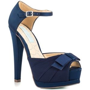 Pouf-Midnight Blue Something Blue Betsey Johnson