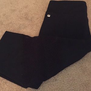 Fabletics yoga pants with mesh detail