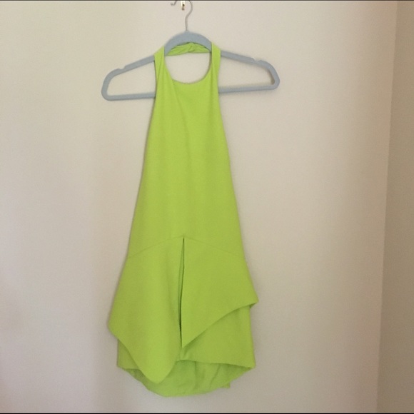 Finders Keepers lime halter dress