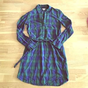 Gap flannel shirt dress