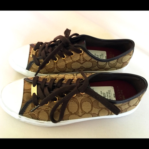 Brand new Coach sneakers Brown/Rose Gold