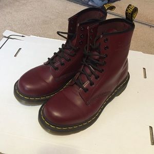Dr Marten Black Cherry Boots