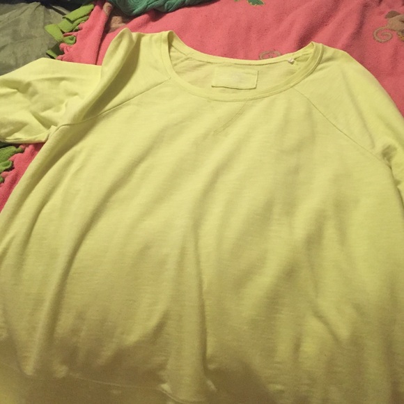 Bright yellow sweater