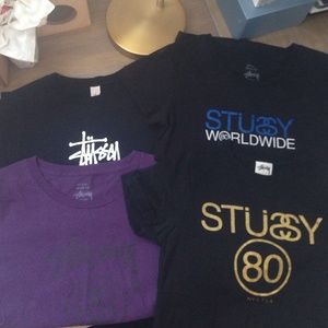 4 Stussy Women's Tees - Women's Size Small