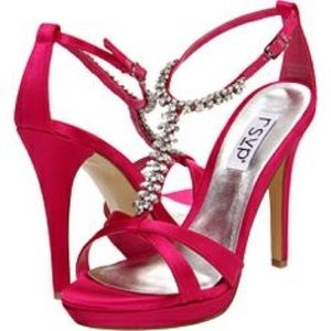Size 9.5 fuschia "Seda" heels by rsvp.