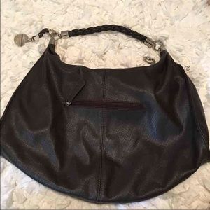 Brown leather purse