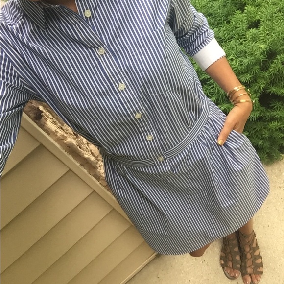 Banana Republic striped shirtdress - Picture 2 of 4