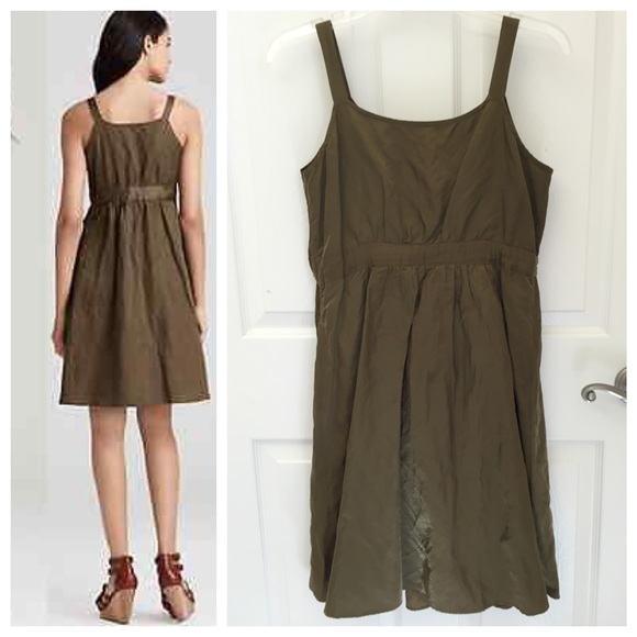 Eileen Fisher Faux Wrap Dress in Lightweight Satin - Picture 2 of 4