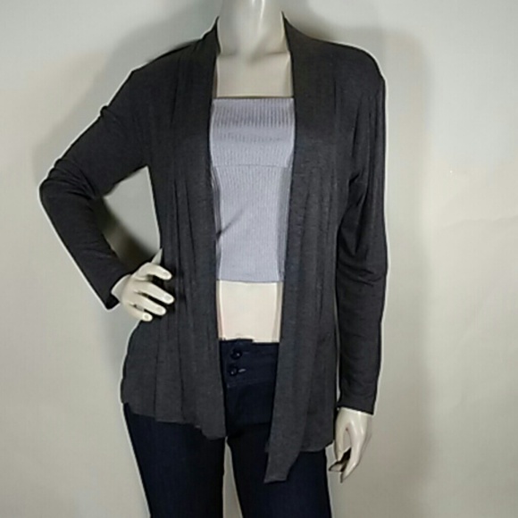Gray Plus Size Cardigan