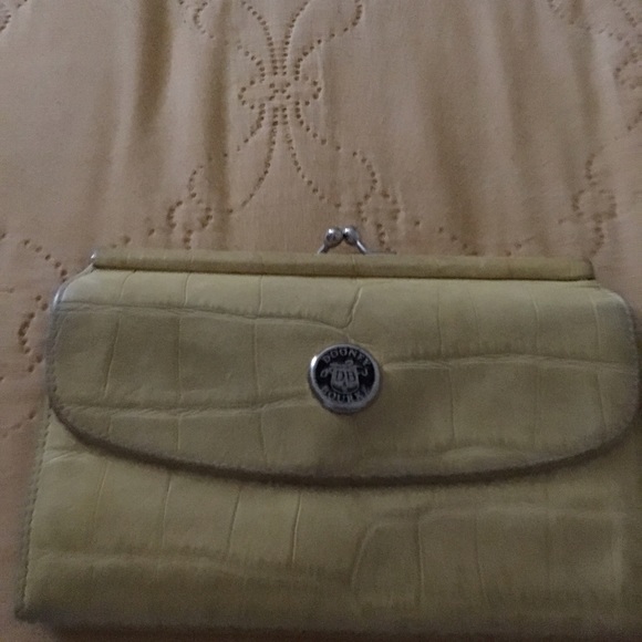 Vintage yellow Dooney & Bourke wallet