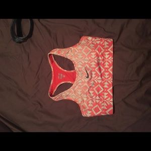 Nike Pink Patterned Bra