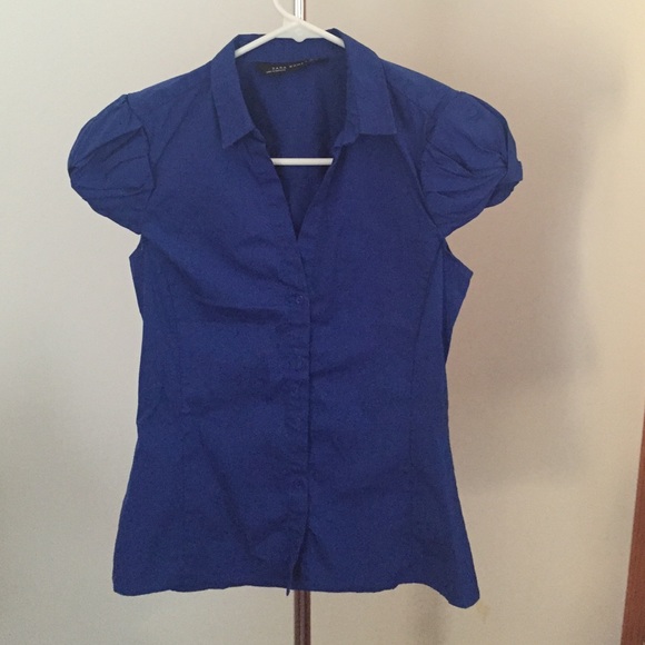 Zara blue button down