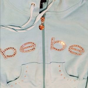 💎 Tiffany Blue Bebe Sparkly Hoodie 💎