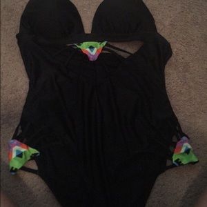 Sexy one piece bathing suite