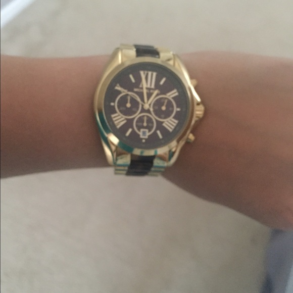 Michael Kors gold and brown watch