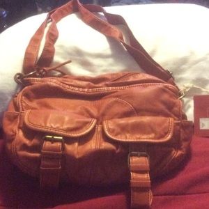 Brown shoulder bag