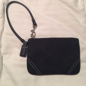 Coach Black Wristlet