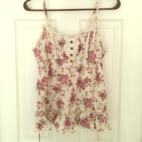 Ruffle floral top