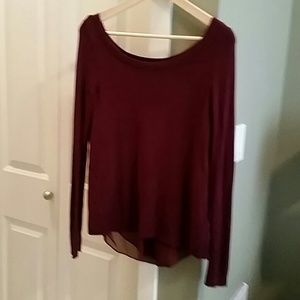 Light weight maroon sweater