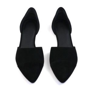 JENNI KAYNE SUEDE D'ORSAY FLATS