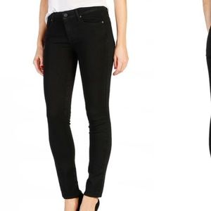 Paige Jeans "Peg Skinny" black jeans
