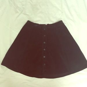 Green courduroy skirt (Brandy Melville)
