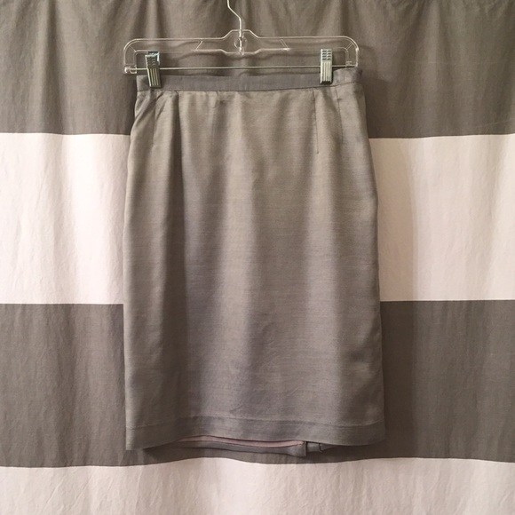 Silver/grey professional high wasted skirt