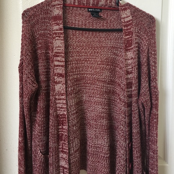 A knitted cardigan