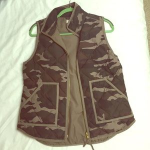 JCrew Camo Vest