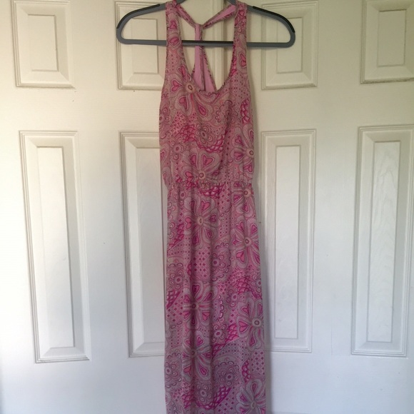 Pink Patterned Maxi