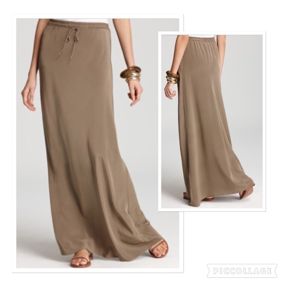 Vince Dresses & Skirts - Vince 100% silk maxi skirt drawstring