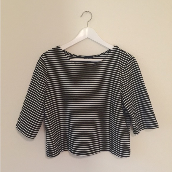 Cynthia Rowley Striped Crop Top