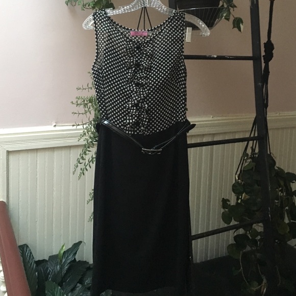 Eliza J dress polka dot dress