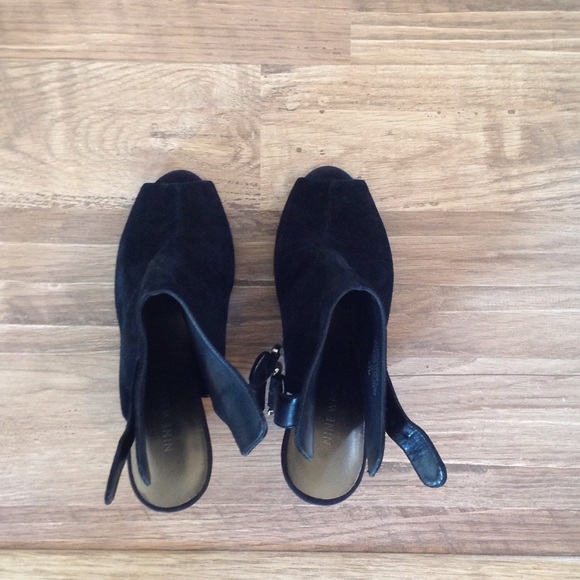 Nine West open toe open heel booties