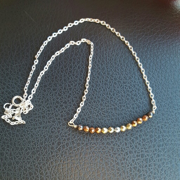 Handmade ombre stone necklace