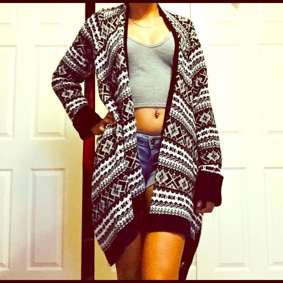 Oversized Tribal Cardigan