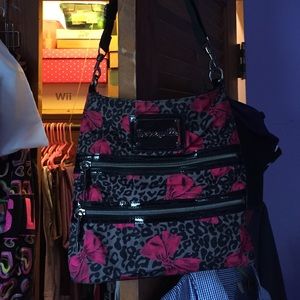 Cheetah bow cross-body